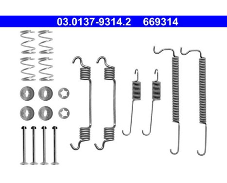 Accessory Kit, brake shoes
