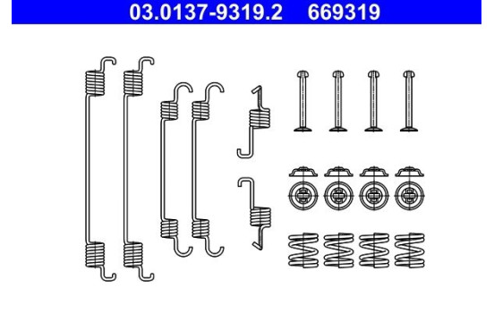 Accessory Kit, brake shoes