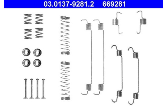 Accessory Kit, brake shoes