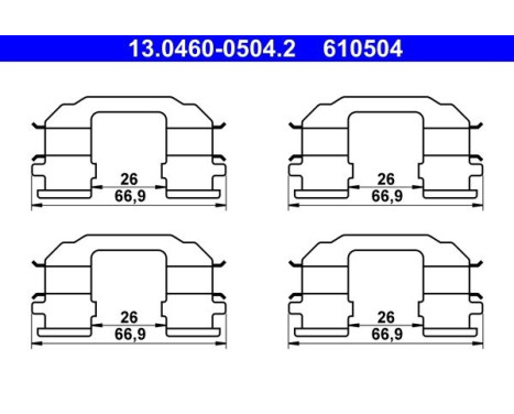 Accessory Kit, disc brake pad