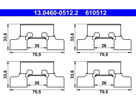 Accessory Kit, disc brake pad
