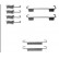 Accessory Kit, parking brake shoes