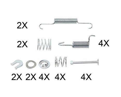 Accessory Kit, parking brake shoes