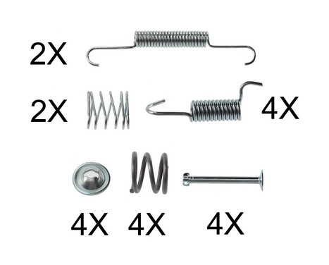 Accessory Kit, parking brake shoes