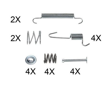 Accessory Kit, parking brake shoes