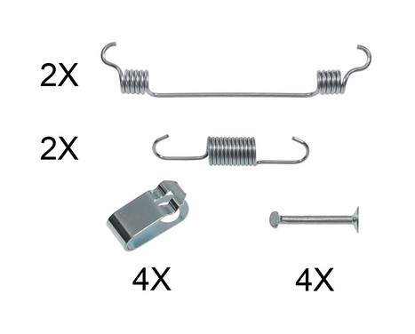 Accessory Kit, parking brake shoes