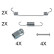 Accessory Kit, parking brake shoes
