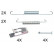 Accessory Kit, parking brake shoes
