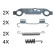 Accessory Kit, parking brake shoes