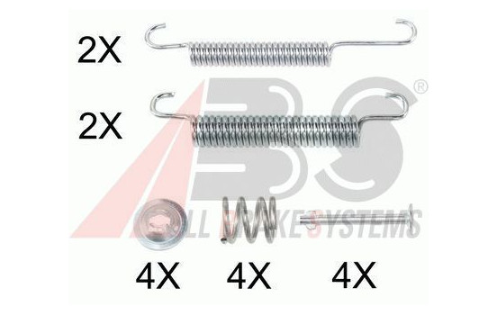 Accessory Kit, parking brake shoes, Image 2