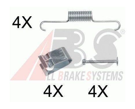 Accessory Kit, parking brake shoes, Image 2