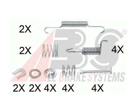 Accessory Kit, parking brake shoes, Image 2