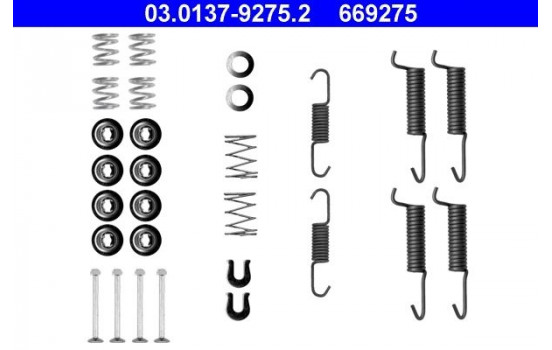 Accessory Kit, parking brake shoes