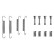 Accessory Kit, parking brake shoes
