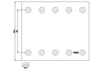 Brake lining set, drum brake