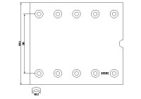 Brake lining set, drum brake
