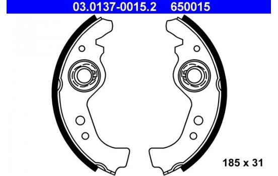 Brake Shoe Kit 03.0137-0015.2 ATE