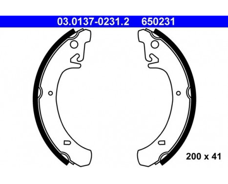 Brake Shoe Kit 03.0137-0231.2 ATE, Image 2