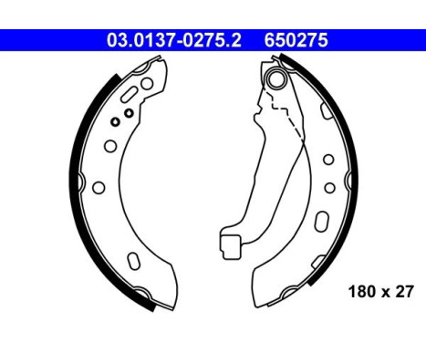 Brake Shoe Kit 03.0137-0275.2 ATE, Image 2