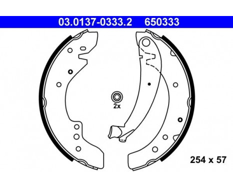 Brake Shoe Kit 03.0137-0333.2 ATE, Image 2