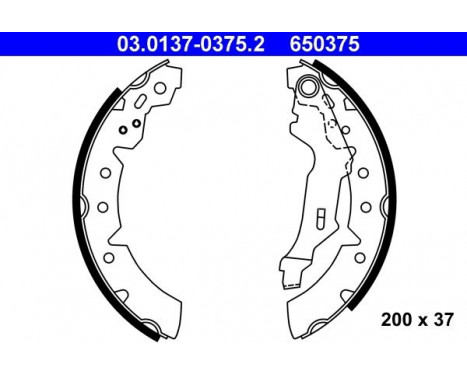 Brake Shoe Kit 03.0137-0375.2 ATE, Image 2