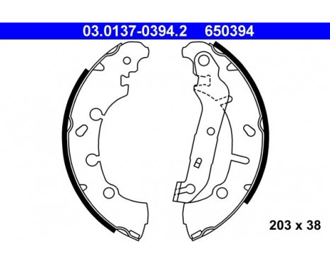 Brake Shoe Kit 03.0137-0394.2 ATE, Image 6