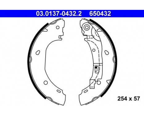 Brake Shoe Kit 03.0137-0432.2 ATE, Image 2