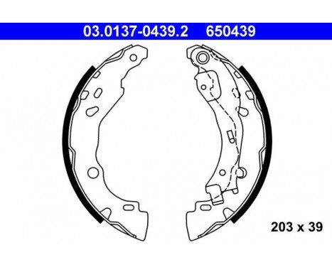 Brake Shoe Kit 03.0137-0439.2 ATE, Image 2