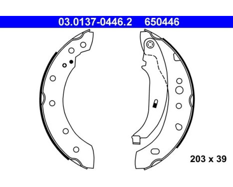 Brake Shoe Kit 03.0137-0446.2 ATE