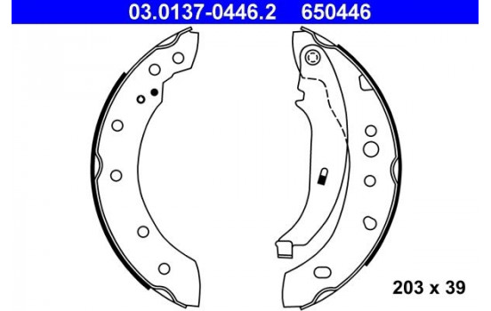 Brake Shoe Kit 03.0137-0446.2 ATE