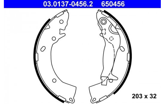 Brake Shoe Kit 03.0137-0456.2 ATE