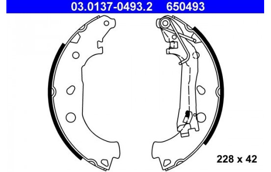 Brake Shoe Kit 03.0137-0493.2 ATE