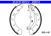 Brake Shoe Kit 03.0137-0512.2 ATE