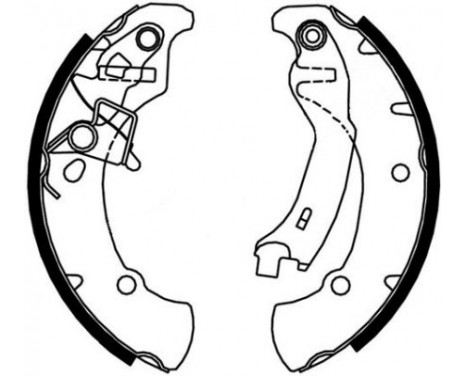 Brake Shoe Kit 9072 ABS, Image 2