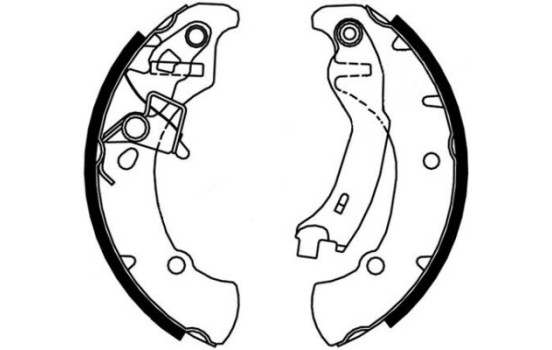 Brake Shoe Kit 9072 ABS, Image 2