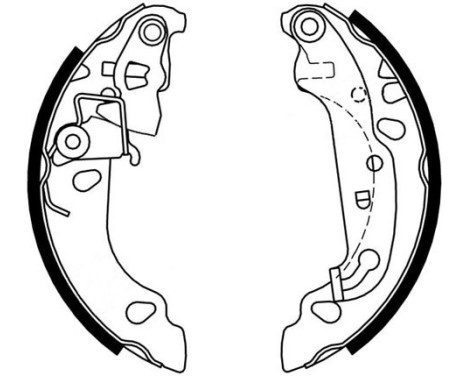 Brake Shoe Kit 9166 ABS, Image 2