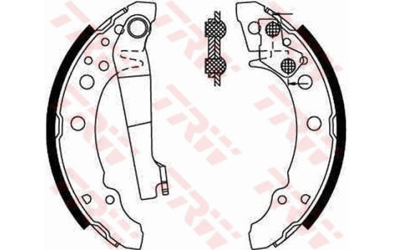 Brake Shoe Kit GS8166 TRW