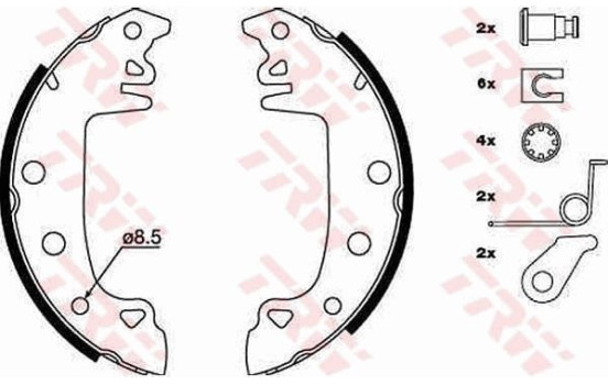 Brake Shoe Kit GS8315 TRW, Image 2