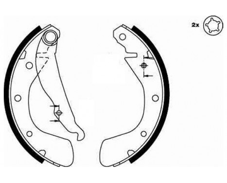 Brake Shoe Kit GS8542 TRW, Image 3