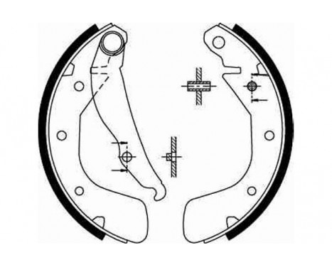 Brake Shoe Kit GS8543 TRW, Image 2