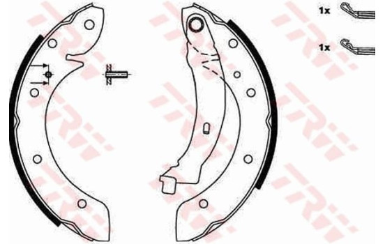 Brake Shoe Kit GS8620 TRW