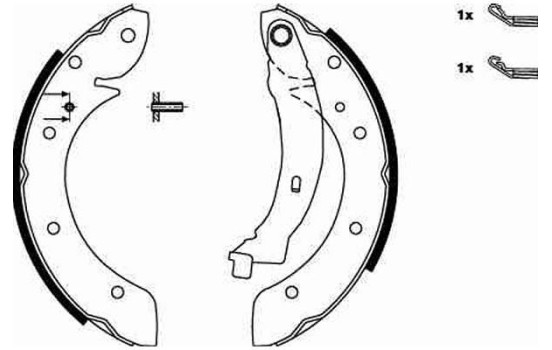 Brake Shoe Kit GS8620 TRW, Image 2