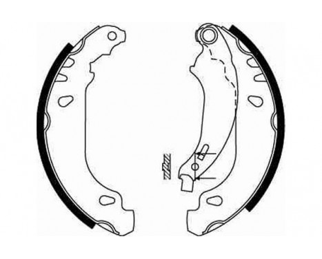 Brake Shoe Kit GS8642 TRW, Image 4