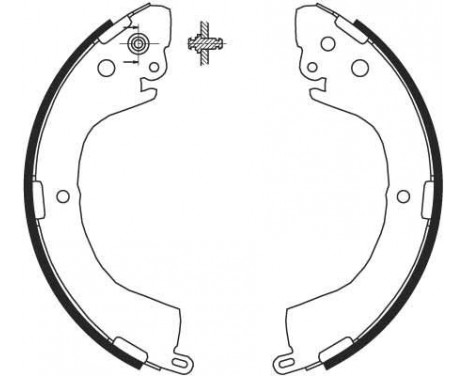 Brake Shoe Kit GS8691 TRW, Image 2