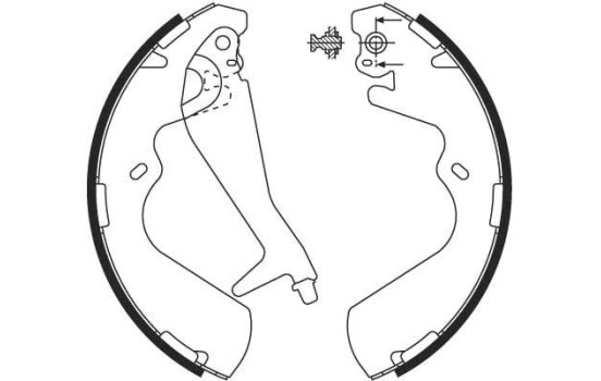 Brake Shoe Kit GS8696 TRW, Image 2