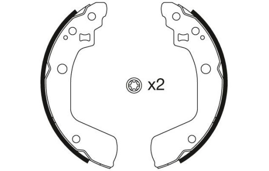 Brake Shoe Kit GS8793 TRW, Image 2