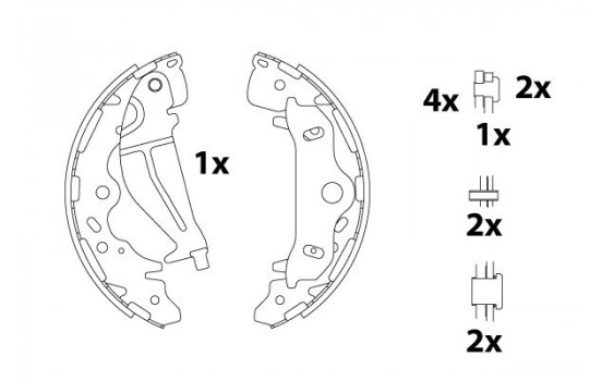 Brake Shoe Kit GS8820 TRW