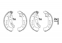 Brake Shoe Kit GS8862 TRW