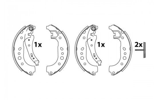 Brake Shoe Kit GS8862 TRW