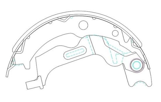 Brake Shoe Kit KBS-1405 Kavo parts